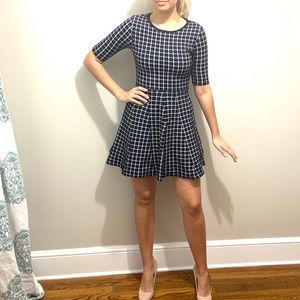 TopShop Flirty plaid skater dress above knee